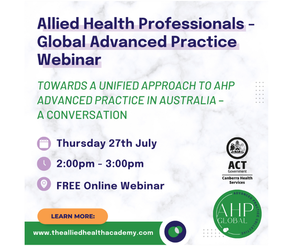 Allied Health Professionals - Global Advanced Practice Webinar