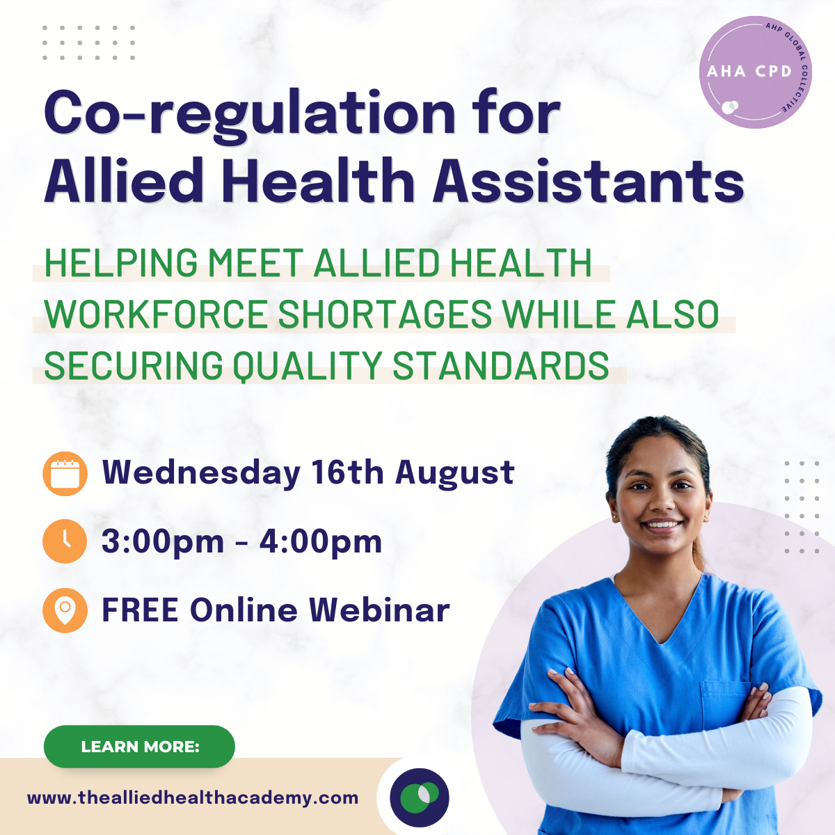Co-regulation for Allied Health Assistants - Free Webinar
