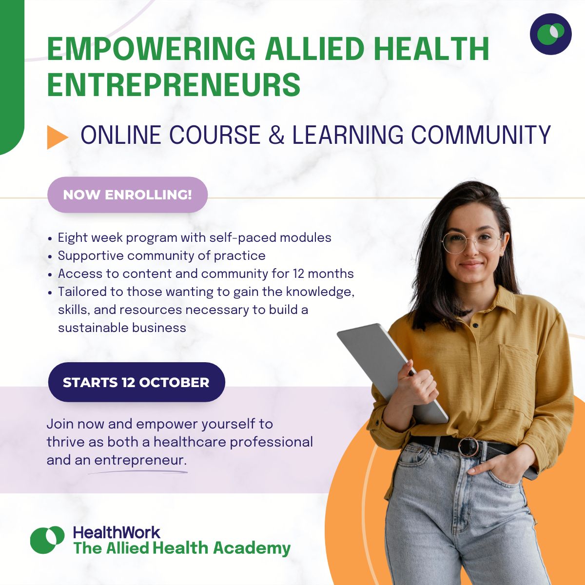 Empowering Allied Health Entrepreneurs - Pre-Accelerator Program